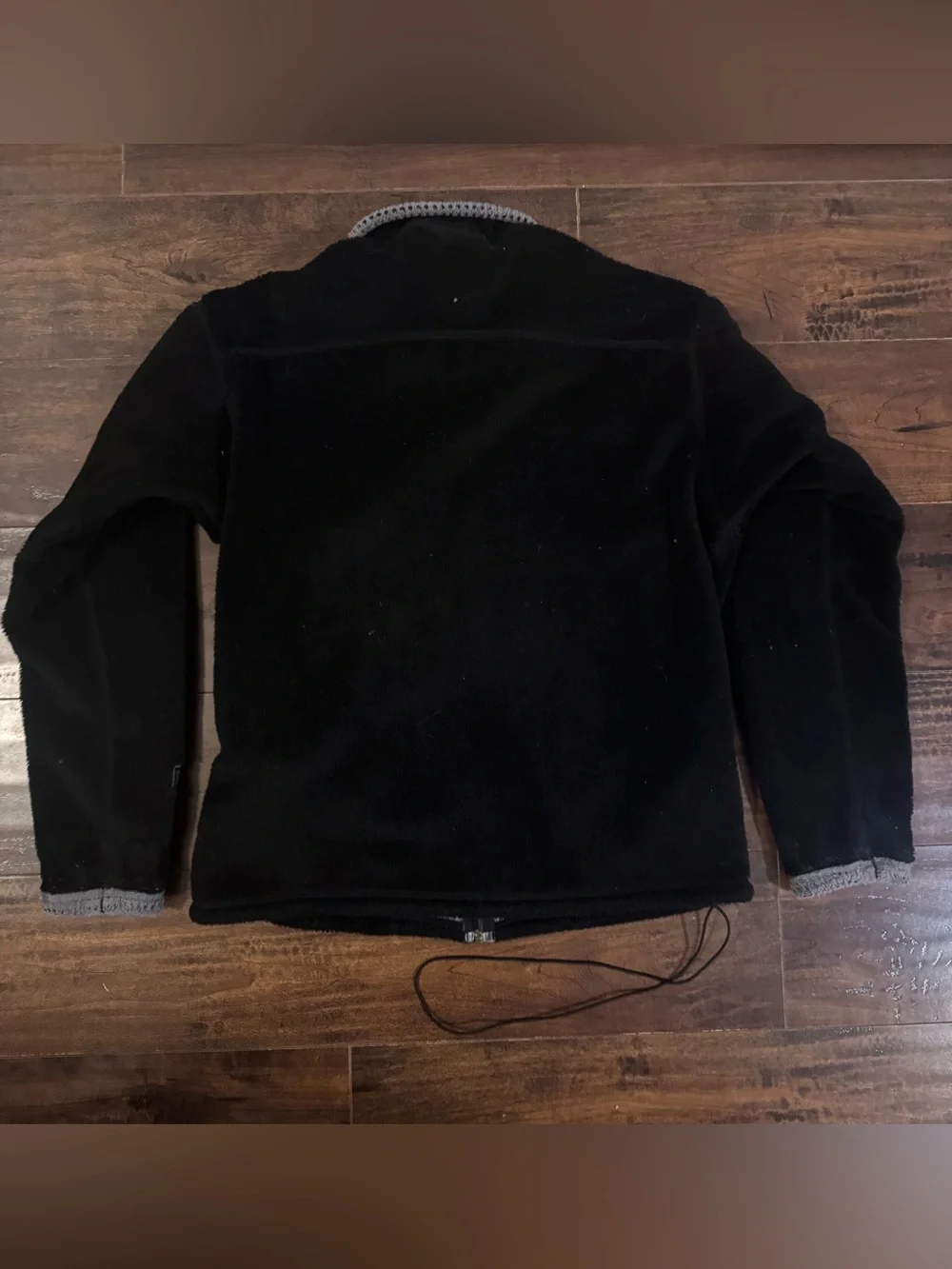 Patagonia Vintage Men’s Black Full Zip Fleece Jacket Stand-Up Collar Medium